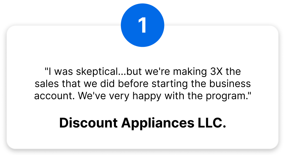Discount Appliances LLC - Testimonial